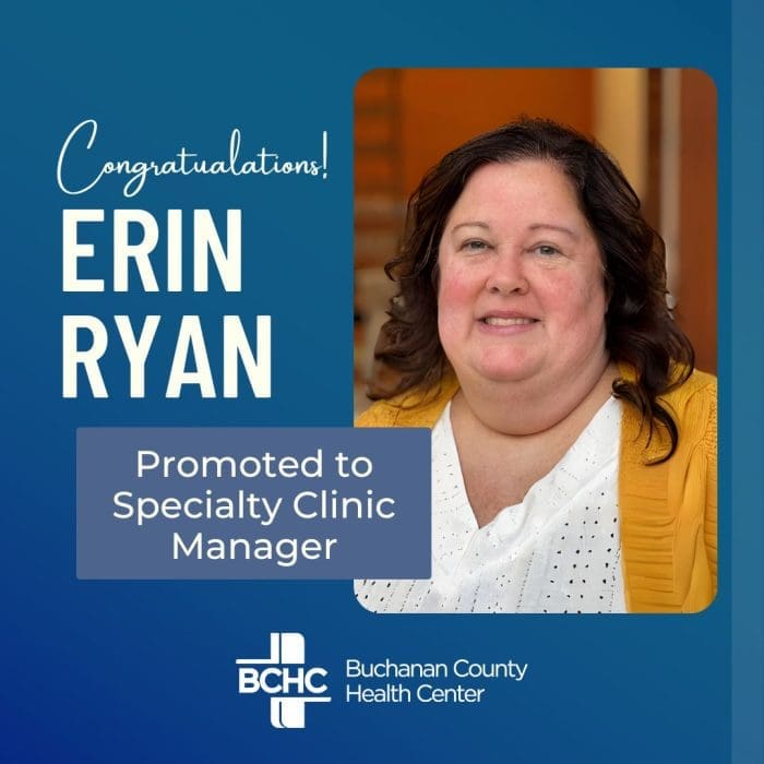 BCHC Promotes Erin Ryan to Position of Specialty Clinic Manager